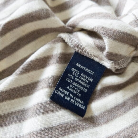 3 for 30! SALE Max Edition Striped Short Sleeve Assymetrical Tunic Top NWT Sz M - Picture 10 of 12